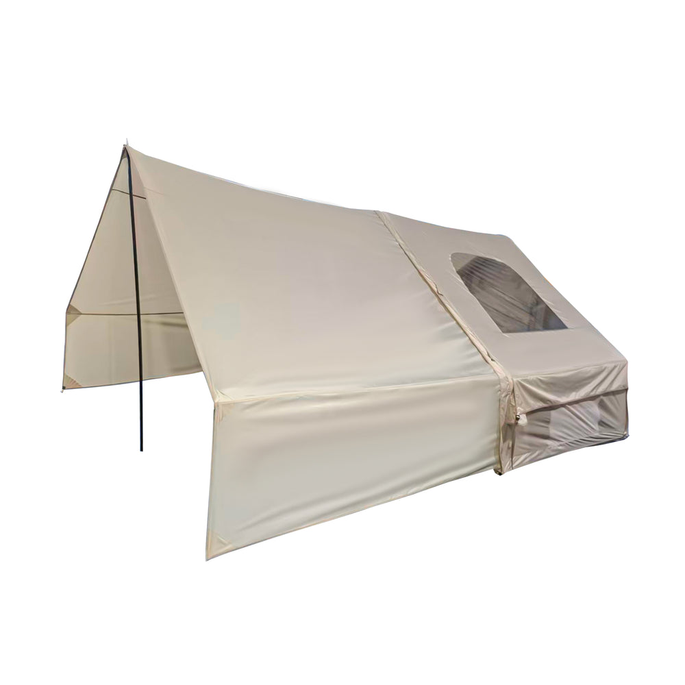 PAKICETUS 8-Person Inflatable Glamping Tent - Quick Setup Blow Up Air Tent with Extra-Large Canopy Living Room & Mesh Windows