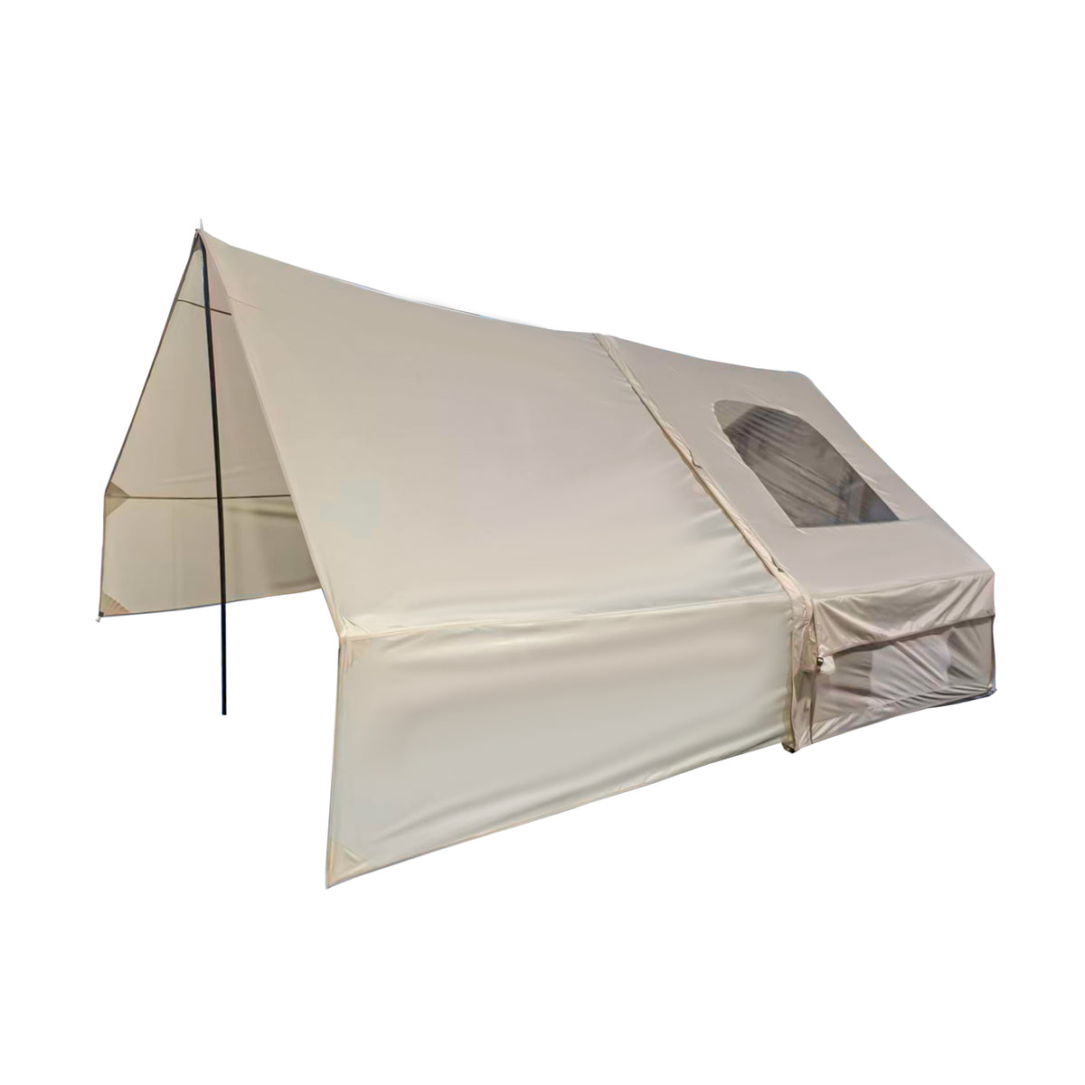 PAKICETUS 8-Person Inflatable Glamping Tent - Quick Setup Blow Up Air Tent with Extra-Large Canopy Living Room & Mesh Windows