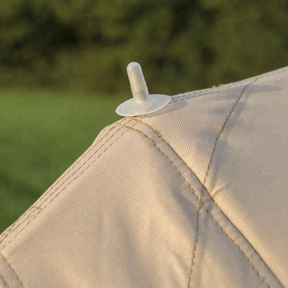 Emperor Heavy Canvas Glamping Bell Tent - 6x4m Twin Poles Luxury Mongolian Yurt Tent for Outdoor Events & Family Camping